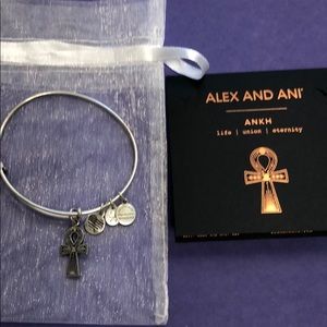 Alex and Ani ANKH Silver Bracelet NWT. Beautiful